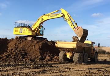 Excavator Loading ADT